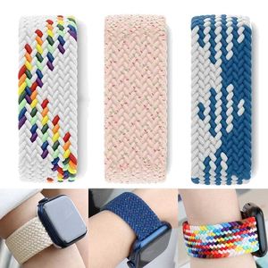 Watch Bands Woven single shoulder strap for Watch Band 45mm 49mm 44mm 42mm 41mm 40mm nylon Correa bracelet iWatch series 9 7 SE 6 8 5 Ultra 4 3 240424