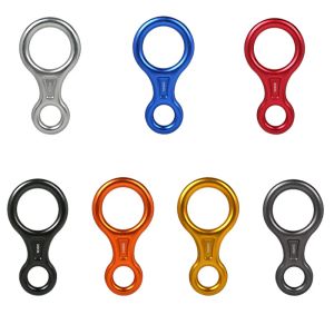 Accessoires Outdoor -Klettern Abseilungsgerät 8shape acht Ring Belaye Downhill Ausrüstung Abseilung Rettung acht Ringüberlebensgetriebe