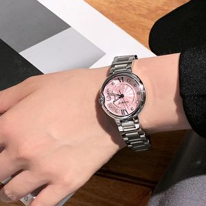 Kvinnors klockor ny atmosfärisk design av hög kvalitet designer klockor semester gåva hög utseende nivå födelsedag gåva damer allt rosa