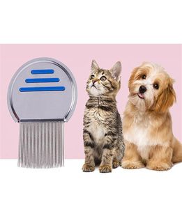 Dog Grooming Terminator Lice Comb Professional Stainless Steel Louse بشكل فعال الحصول على التخلص من Leaces Lices Treatment Shair NIT2005382