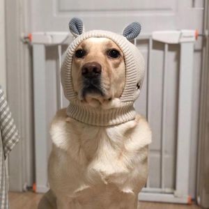 Dog Apparel Funny Winter Pet Hats Costume Ennly Neck Ear Warmer Snood Knitted Big Headgear Headwear