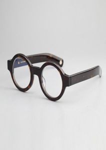 Luxus -Designer -Brille Cubojue kleine runde Brillen Männer Brille Rahmen Männliche Nerd -Brillen Schwarze Schildkröte dicke Acetat Janpane6455877