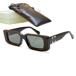 Off Of White Sun occhiali Designer Men Donne Rectangle Oeri016 Strama da sole Outdoor Frame popolare di qualità originale Retro Eyewear Designer con origine Box