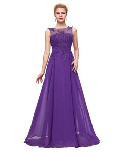 Grace Karin Evening Dresses Long 2016 Purple Red Black Formal Long Sleeve aftonklänningar Party Prom Dresses Mother of the Bride Dre8729550