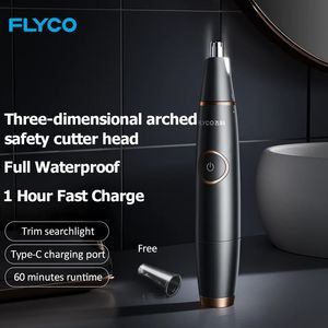 AIKIN Flyco Nose Trimmer FS5600 Mens Electric Hair Trimmer Rechargeable 240422