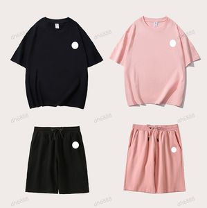 Yoga Set stor skjorta Kort ärm Top Herrstång Shorts Lossa Half Sleeved Women's Par Shoulder Versatile Solid Color T-shirt