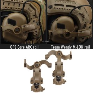 Accessori Tactical Aurborica Monte rotaia di tiro militare Cavallina percorsi per caschi per le cuffie Adattatore Wendy Fast Ops Wendy