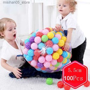 Areia Play Water Fun 100pcs 55mm Bolas de plástico para bebês piscina de água jogos de bola de oceano de bola de crianças internas e externas tendas de tendas Q240426