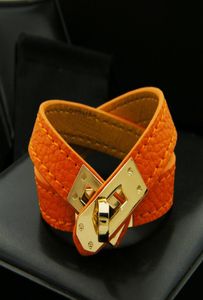 Multilayer vintage PU Leather H Bracelets for Women Bangles Uomini Pulsbanda Gold Pulseras Accessori maschili Maschi Jewelr4914582