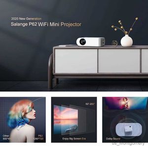 Projectors P62 Ev Filmleri için Mini Projektör Destek 1080p Full HD Projetor Açık Mekan Tiyatrosu 2800 Lümen ProYector Video Beamer