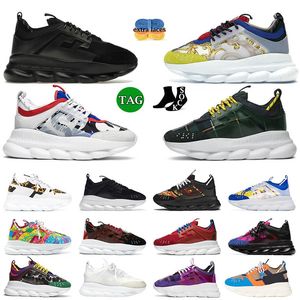 Luxury Fashion Mens Women Designer Casual Shoes Pink Black Multi-Color Rubber Suede White Fluo Gold Leopard Platform Sneakers Foam Runner Trainers