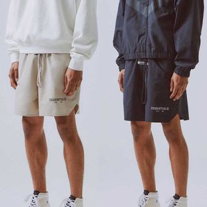 Fashion Ess Designer 2023 Spring/Summer Fog Reflective Nylon Basic Shorts Street Loose Trendy 5/4 byxor