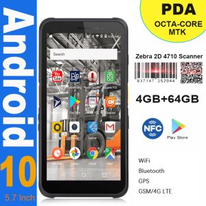 Accessori Android 10 4 GB 64 GB Terminale portatile rosso PDA PDA Wireless Scanner Data Collector 4G GPS PDA