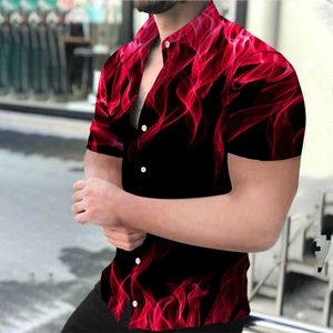 Дизайнер -модельер Hawaii Beach Casual Set Set Menshing Business Business Rush Рубашка с коротким рукавом топ свободный рубашка в Европе плюс мужская рубашка Mens Printing 3xl Blouse