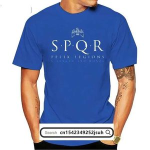 Taktik Tişörtler Taktik Tişört Siyah SPQR Roman Ordusu T-Shirt Erkek Alfabe Baskılı T-shirt Plus Boyut Sokak Giyim T-Shirt Pamuk T-Shirt 240426