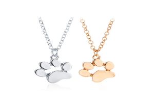 2019 New Tassut Cat Dog Paw Print Animal Necklace Women Jewelry Cute Pug Delicate Statement Necklace Set Gift N1913316447