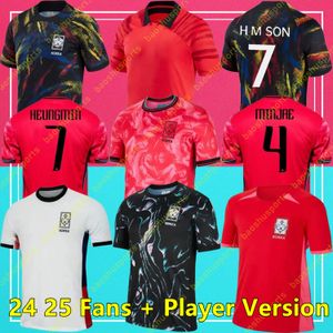 2023 2024 2025 Sohn Südkorea Fußballtrikot 22/23/24/25 Home Red Kim Sung Hwang Lee Jeong Lee Kwon National Hemd Football Uniform Männer Fans Shirts