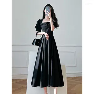 Party Dresses Women's Clothing: Slim Black Dress To Summer 2024 French Vintage Hepburn Style