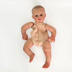 Куклы NPK 22 -дюймовый Reborn Doll Kit Shaya Populate Sweet Face Pricing Kit Kit Lifelike Soft Touch уже окрашены незаконченные кукольные детали