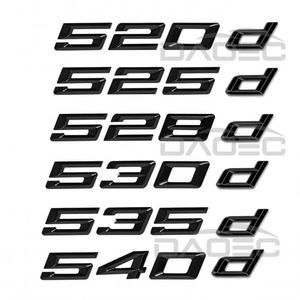 Tattoo Transfer CAR 3D ABS TRUNCO LETRAS DE CLIMEIRO DO DOM DOM DOCAL PARA BMW 5 SERVES 520D 525D 528D 530D 535D 540D E39 E60 E61 F10 F11 G30 240427