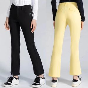 Golf Wear Golf Pantolon Kadın Golfçü için Yüksek Elastik Yumuşak Pantolon Oyun Golf Ball Ladies Giyim Sonbahar Spor Pantolonları 240419