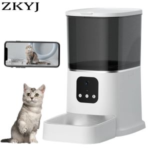 Feeding 6L 3L Video Camera Pet Feeder Timing Smart WiFi Feeder For Dogs Cats Automatic Smart Food Dispenser Bowl With Voice Recorder