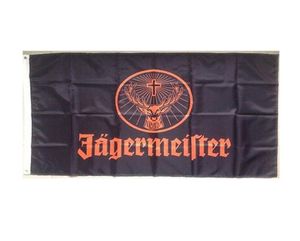 Jagermeister Flag Wysokiej jakości 3x5 stóp wina 90x150cm Party Prezent 100d Poliester Indoor Printed Flags and Ban1867817