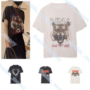 アニンTシャツデザイナーレディースTシャツ夏ファッション短袖Tシャツ印刷ティーアニンクレシューネックトップTシャツ924