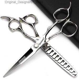 Haarschere japanische 6-Zoll-Haarclip professionell und authentisch flach geschnittene Zähne Haarclip Haar Salon spezifischer Haarclip.Q240426