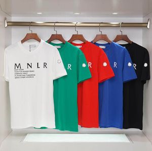 Herren T-Shirt Sommer Herren Damen Kurzärmeles Mode T-Shirt reines Baumwollqualität Klassisches Abzeichen Muster Hemden Freizeit kostenlos Versand