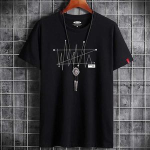 Men's T-Shirts Comic S-6XL Extra Large Mens Loose T-shirt Top 100% Cotton Fashion Gothic Print Mens Short sleeved T-shirt Summer New Mens Casual T-shirt J240426