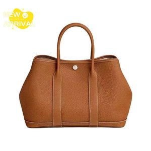 Luxury Bag Designer Bag Fashion Tote Bag Womens Bag Large Capacity Garden Party 30 Negonda Silver Button Garden Bag Calf Leather Solid Handbag