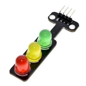 Mini Módulo de exibição do LED de semáforos de 5V para Arduino Red Yellow Green 5mm LED RGB LUND