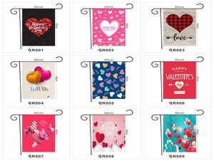 3045cm Valentines Day Garden Banners Polyester Garden Flag Holiday Atime Decor Garden Banner Flags Anpassning VTKY21744657070