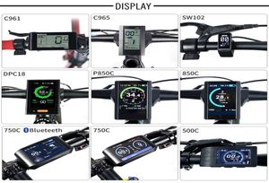 Electric Bike Speedometer LCD Display DPC18 850C 500C SW102 C965 C961 750C Bluetooth för Bafang BBS Mid Drive Motor Bicycle Ebike 3482010