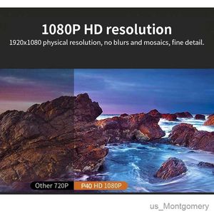 Projectors 4K Projector HD 1080P 380ANSI P40 Android Cinema Home Theater Outdoor Portable Projetor for Mobile Phone with WIFI BT