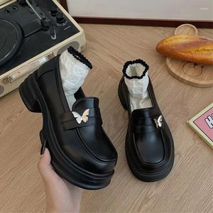 Casual Shoes Spring Flats Platform Platform Women Marie Janes 2024 FAD Lolita Dress Party Brand Walking Zapatos Mujer