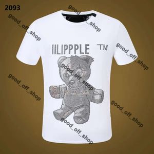 PLEIN BEAR T SHIRT Mens Designer Tshirts Brand Clothing Rhinestone Skull Men T-shirts Classical High Quality Hip Hop Tshirt Casual Top Tees Philipe Plein Shirt 338