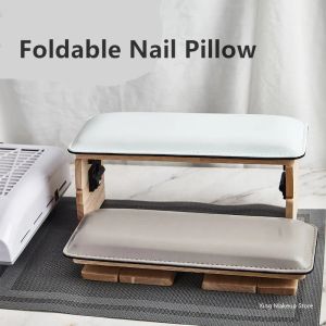 Utrustning Ny 1pc fällbar PU -läder Nagelhandstöd Nagel Kudde Kudde Manikyr Stativ Arm Rest för Nail Table Manicure Table Mat Mat 2#