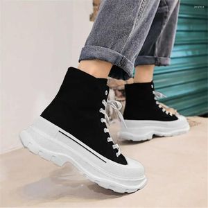 Boots Lace-up Thick-heeled Men's Angle White Sneakers For Children Ankle Shoes Men Sport Advanced Runner High-level Scarp