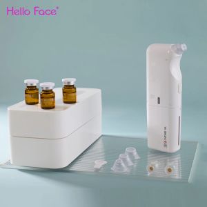 Machine Hello Face W Skin Aqua Facial Device With 3 Solutions Hydra Facial Pore Vacuum Micro Bubble Facial Cleansing Blackhead Remover