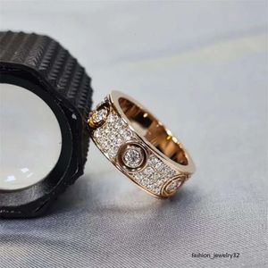 Jewlery Designer for Women Diamond Love Wedding Rings Sier Gold Plated Party Kobieta popularna metalowe zaręczyny Pierścień Moda popularna ZB019 C23
