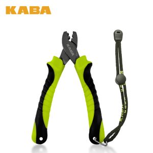 Acessórios Kaba Pesca Crimping Krimping Tool Hand Crimper Tools Pishing Pelier para mangas de barro único Mangas de engrenagem de pesca