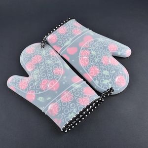 NOWOŚĆ 1PCS Silikonowe rękawiczki odporne na ciepło Silikonowe Rękawiczki kuchenne Grubsze silikonowe rękawice kuchenne mikrofalowe Rękawiczki kuchenne do silikonu