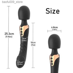 Altri oggetti di bellezza della salute potente bacchetta magica di dildo vibranti per donne 10 modalità clitoride stimolatore g-spot massaggio vaginale per adulti q2404261