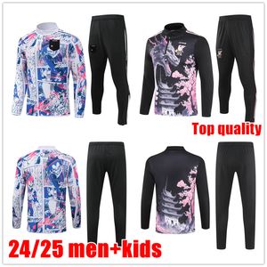 2024 New Japan Trainingsanzüge Halbzug Training Anzug Männer Kids Kit Isagi Atom Tsubasa Minno Asano Doan Kubo Ito 2025 Japan Football Sportswear Set Hoodie Survetement