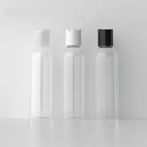 Depolama Şişeleri Boş 120ml 4oz Kozmetik Güzellik Parfüm Konteyner Makyaj Alkol Krem Plastik Su Toner Diski kaplı doldurulabilir şişe
