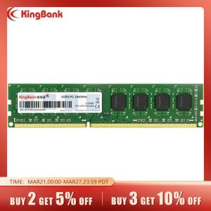 Spelare Kingbank Ram DDR3 4GB 8GB 1600MHz UDIMM Högpresterande minne för skrivbord för handtag Officiell affärsspel 4GB 8GB DDR3