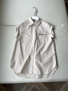 Women's Blouses Summer H Type Short-sleeved Shirt Comfortable Minimalist Classic Evergreen