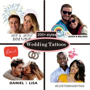 Tattoo Transfer WP Custom Wedding Temporary Tattoo Aufkleber Senden Sie einfach ein Foto und wir haben die Designs, die Sie möchten, ein einfaches Paar Tattoo machen 240427 MACHEN 240427